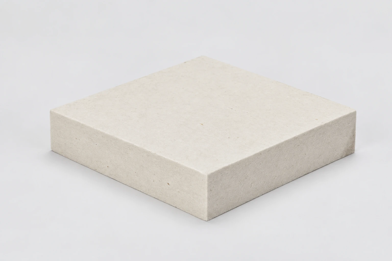 Ceramic fiber board with natural pressed-fiber texture